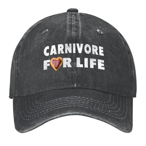 Casquette de baseball classique carnivore ajustable pour éviter la chaleur en sport