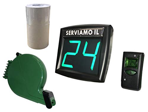 Sistema de gestión de colas completo Verde con control remoto LCD