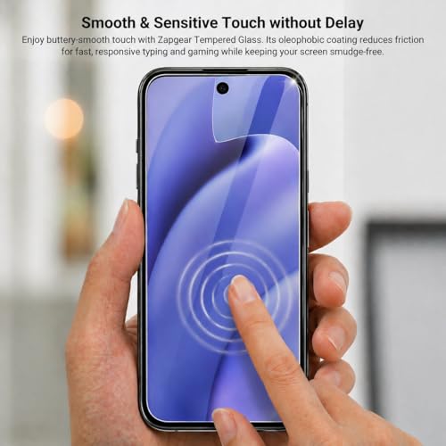 Image of Tempered Glass for Google Pixel 9a | Edge-to-Edge Protection | 9H Military Grade Hardness | Bubble-Free & Case Friendly HD Clear Screen Protector