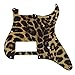 KAISH 11 Hole 3D Printed Strat Style Guitar Plastic Pickguard ST Pick Guard Scratch Plate for Stratocaster/Strat Made in USA/Mexico Leopard Stripe