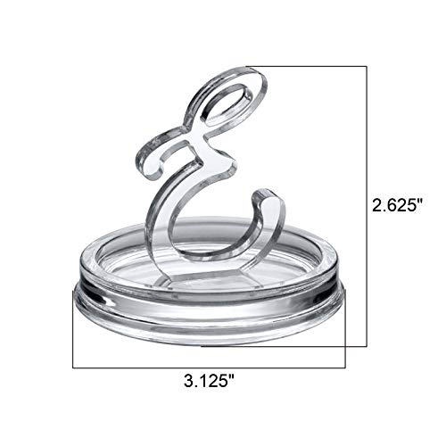 Amazing Abby - E for Eternity - Acrylic Ring Holder, Jewelry Dish, Trinket Tray (3" Dia.) - Image 5