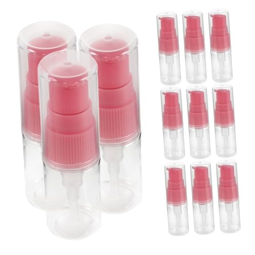NOLITOY 12 Piezas Botellas de Recargables para Viaje Transparentes con Bomba Envases Ligeros y Prueba de Fugas para Loción Champú y Cosméticos