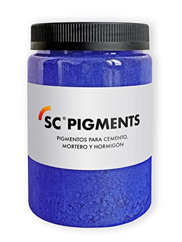 SC Pigments® Ref: Color Azul HWR · Pigmento Colorante Azul Ultramar HWR para cemento, mortero, hormigón, yeso y cal. Serra Ciments ® Peso: ± 500 g Cover