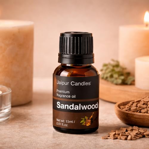 Image of Fragrance Oil | 15 ml | Aroma Oil for Home Fragrance | Best for Aromatherapy | Use in Diffusers, Candles, Air Fresheners (15ML, Sandalwood)
