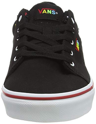 Vans Vans Unisex Kid's Low-Top Trainers Sneaker, Rainbow Logo Black White, 4.5 us