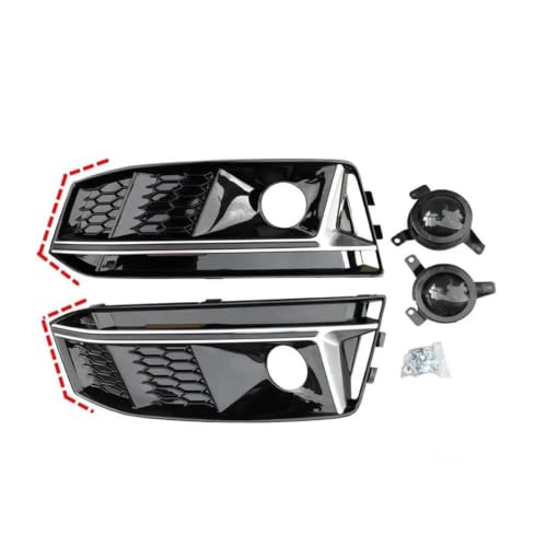 Grille antibrouillard A4 B9 Sline protégeant votre pare-chocs avec style nid d'abeille