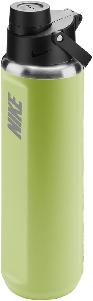 NIKE SS Recharge Chug Bottle 700ml 24oz 700ml Light Liquid Lime/Black/Light Army HY2020-362