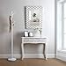 Versa 21600046 Mesa de entrada Consola Avery, Madera, Blanco, 80 x 25...