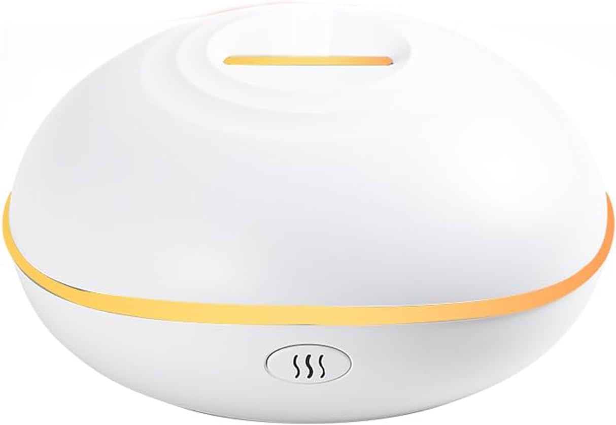 – KASTWAVE 200ML Ultrasonic Essential Oil Diffuser - Silent Aromatherapy Humidifier for Home, Office & Bedroom - Stylish White Design for Relaxation & Wellness