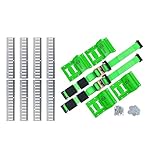 Trekassy-Wheel-Chock-Tie-Down-Kit-and-8-Pack-4ft-Heavy-Duty-Etrack-Rails-Bundle