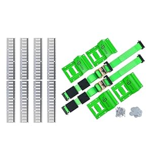 Trekassy Wheel Chock Tie-Down Kit And 8 Pack 4Ft Heavy Duty Etrack Rails Bundle 1 41d0p+ jyzl. sl500 . ss300