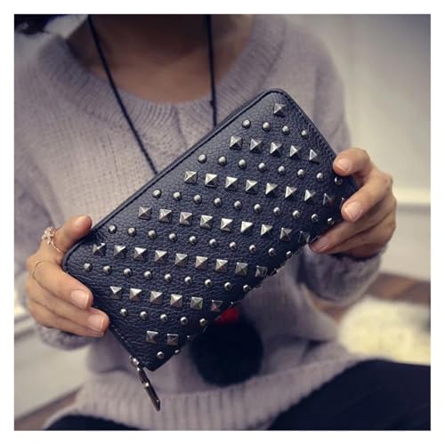 Pochette cloutée fini les portefeuilles encombrants avec ce sac à main compact