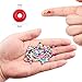 Glass Seed Beads for Jewelry Making - 24 Multicolor Pony Beads Approx 7200pcs 4mm Small Craft Glass Beads Round Mini Beads Kits with Container Box for Women