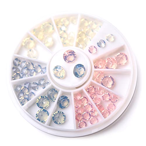 Rolabling 7 Styles Nail Art Rhinestone Decor Nail Art Tips Decoration Crystal Glitter Rhinestone Nail Accessories Tools (Color 02)