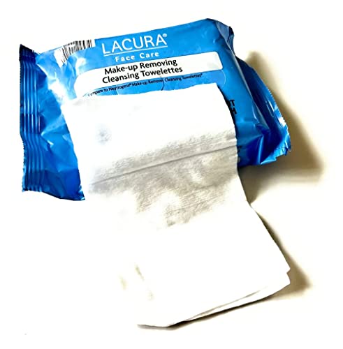 LACURA Face Care Make-Up Removing Cleansing Towelettes 25ct