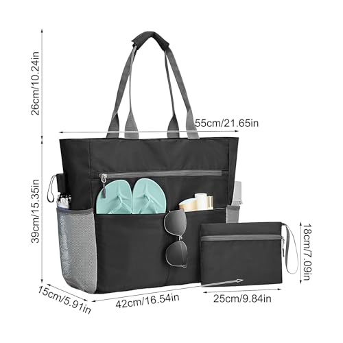 Sac de plage grande capacité résistant au sable pour bateau et voyage - 5