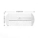 AhfuLife Metal Hair&Beard Comb - EDC Credit Card Size Comb Perfect for Wallet and Pocket - Anti-Static Dual Action Beard Combs - Presented in Gift Box (Stainless Steel Combs)