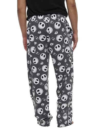 Image of Disney Mens Lounge Pants Pajama Bottoms Jack Skellington Mickey Mouse