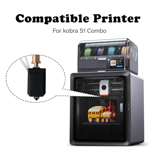 HzdaDeve 0.2MM 0.4MM 0.6MM Keramik Hotend für Kobra S1 Combo Edelstahl Druckkopf Extruder Kit Hot End gehärtete Düse Heizung Block Heizstab Thermistor für Anycubic Kobra S1/ACE Pro (3-Pack)