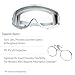 Uvex Stealth Safety Goggles with Clear Uvextreme Anti-Fog Lens, Teal & Gray Body & Neoprene Headband (S39610C)