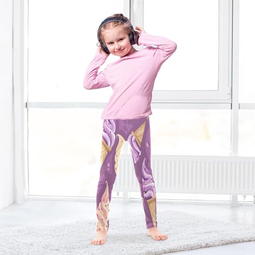Toddler Girls Leggings Printed Yoga Pants Leggings Ice Cream for Kids4