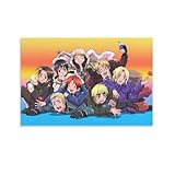 Anime Hetalia Axis Poster Print (51) Wall Art Picture Painting Poster Canvas Print Posters Artworks Bedroom Living Room Decor 08x12inch(20x30cm)