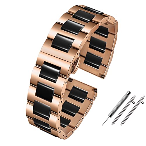 ZCCZJS Smart Watchband 20 mm de 22 mm brazalete de cerámica para Samsung Gear S2 S3 S4 Correa de reemplazo para Huawei Watch2 Pro GT2 Magic Bands