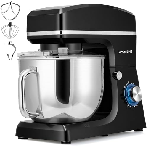 Comparison: Best Stand Mixer Black Friday 10 VIVOHOME 7.5 Quart Stand Mixer, 660W 6-Speed Tilt-Head Kitchen Electric Food Mixer with Beater, Dough Hook, Wire Whip, and Egg Separator, Black