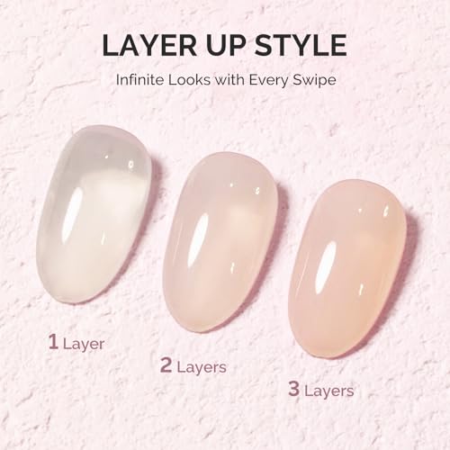 Image of MelodySusie Jeweliver Gel Nail Polish, 0.5Fl.oz Nude Gel Polish Beige Color Soak Off UV LED Light Cure Gift for Women Manicure Nail Art DIY at Home B6405