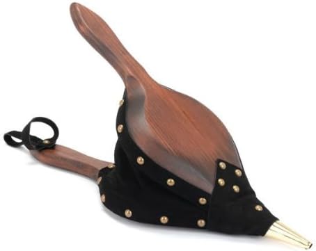 Round Back American White Pine Bellows, Leather Trim, 7.5 in. x 21 in.