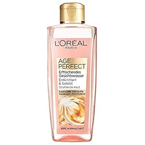 L’Oréal Paris Gesichtsreinigung, Erfrischendes Gesichtswasser zur Reinigung und Pflege, Für reife Haut, Age Perfect, 1 x…