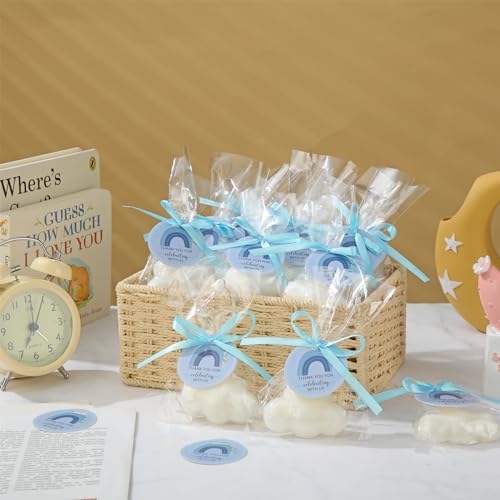 demissle 20 pcs cloud baby shower soap favors mini handmade soap gifts with thank you card for guests christmas party wedding return gifts bridal shower decorationswhite