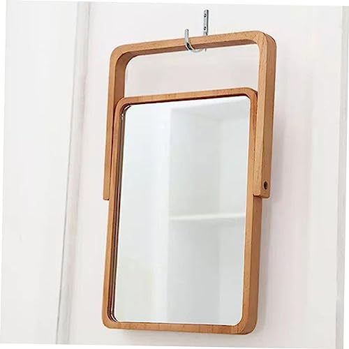 Espejo de Maquillaje Plegable de Madera con Luz Relleno Cuadrado miniatura 7