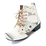  TMA Damen Winter-Stiefeletten, Cremeweiß, 8077-2-37
