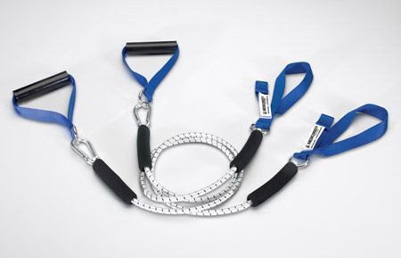 Medicordz Bungie Upper Body & Back Kit, Rehab Bungie Cordz, Shoulder Rehab Tubing, Back Rehab Tubing, Blue 16-30lbs