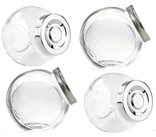 Kit 4 Porta Condimentos Temperos Cromado Cozinha