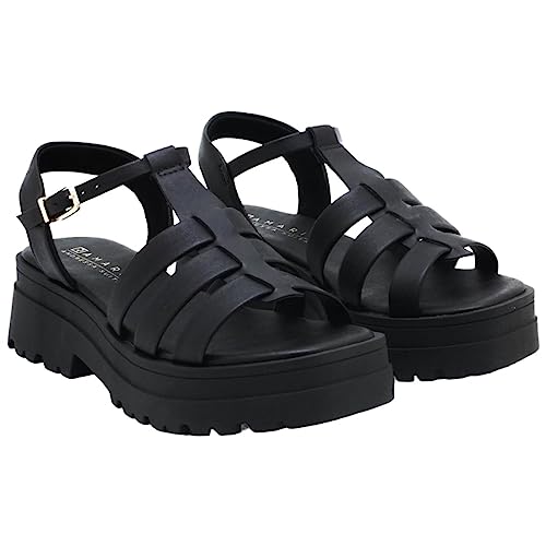 Sandália Fem Ramarim Tratorada Preto Andressa Suita 22-38503 Tamanho:35;Cor:Preto