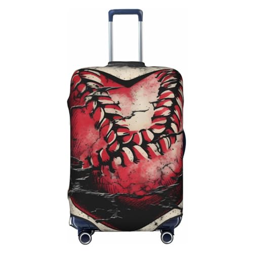 Luggage Cover Protector Love Baseball Lace Art Print Suitcase Cover With Zipper, Luggage Cover For 25