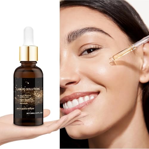 KUKSY Olavita Liquid Solution Anti Aging Serum–Olavita Face Serum,Intensely firms skin,Smooths Fine Lines and Hydrates, For Women with Mature and Daily Skincare (Black-1)