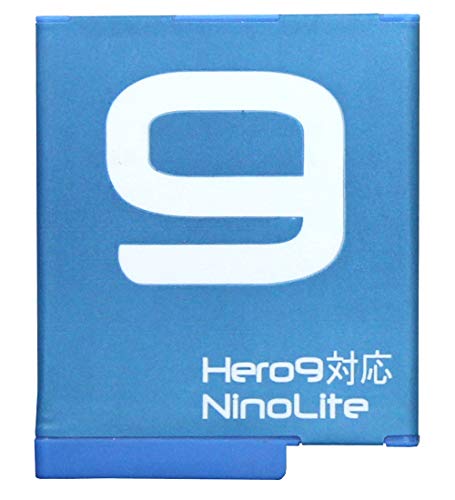 NinoLite �o�b�e���[ HERO9 �u���b�N ADBAT-001 �Ή� �S�[�v�� �f�������� HERO �X �J�����p���`�E���C�I���[�d���d�r