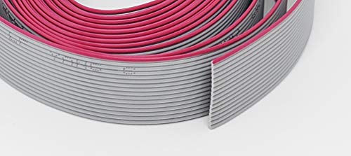 Connectors Pro - 16P 10.1 Meters or 33 Feet Roll IDC Flat Ribbon Cable for 2.54mm 0.1" Spacing Connectors, 16 Wire, 16 Conductors,