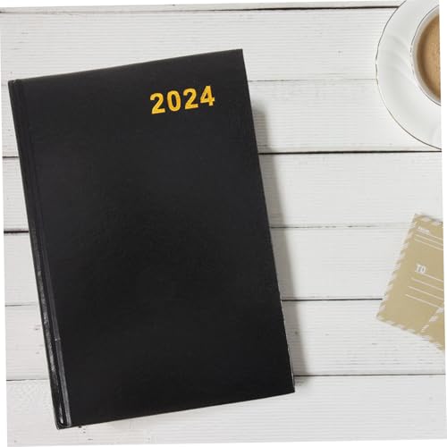 Agenda quotidien noir et carnet de notes portable pour planification