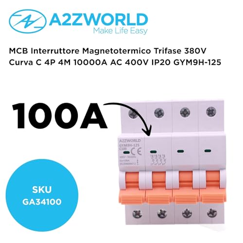 Interruptor magnetotérmico 4P 100A para solucionar apagones y averías por sobrecarga 2