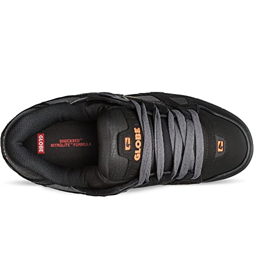 Image of Globe Sabre Men's Skateboard Shoes, Black Orange, 6.5 US