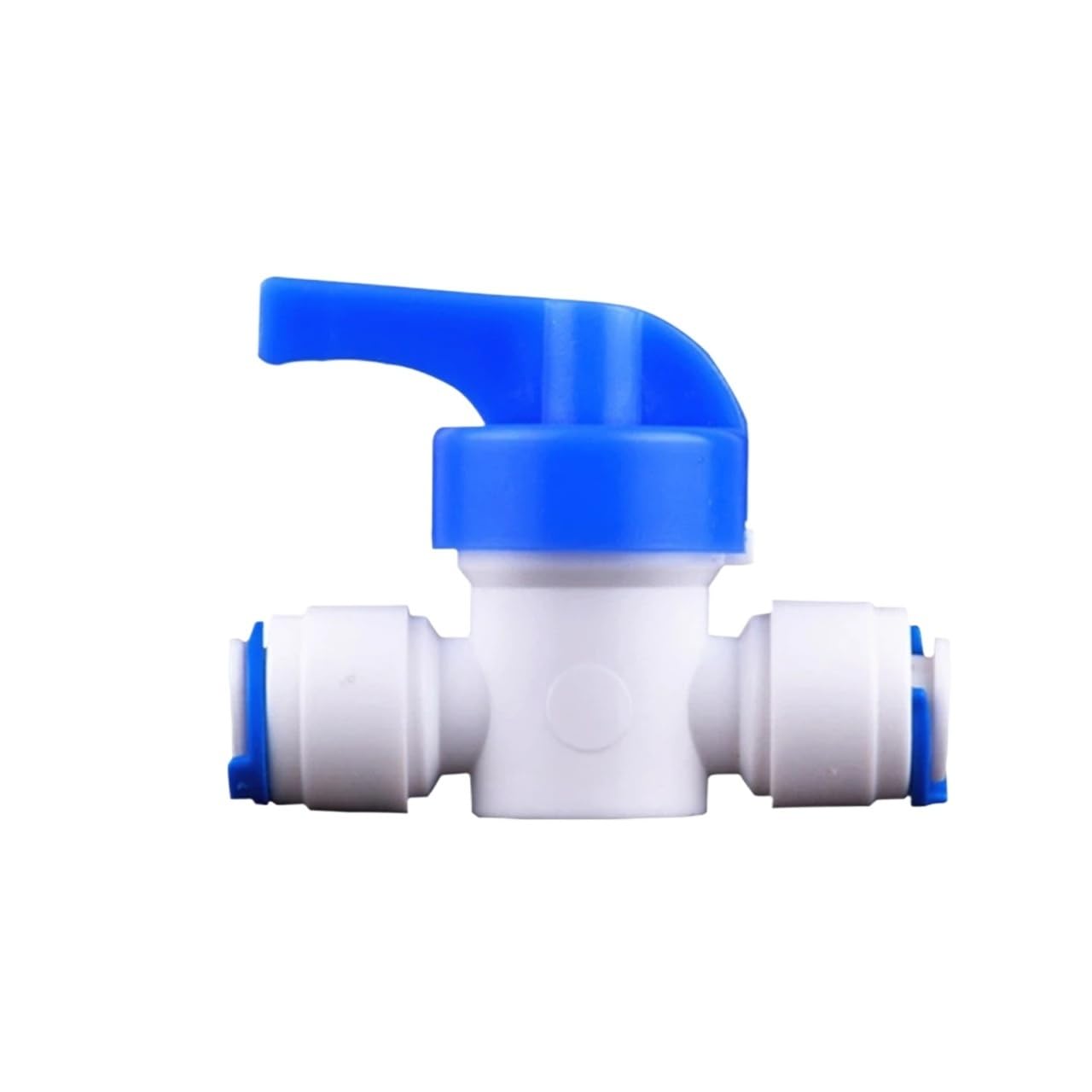 Tubo in linea da 0,6 cm e 1 cm, valvola a sfera di chiusura, collegamento rapido per acquario, filtro per acqua RO, sistema ad osmosi inversa (0,6 cm)