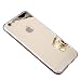 Produktbild Hpory Kompatibel mit Spiegel Handytasche for iPhone 7 Plus/iPhone 8 Plus, Silicone Handyhüllen Spiegel Glänzend Hülle Ultradünnen TPU Back Case Tasche Schutzhülle + 1 x Stylus-(Champagner Gold)