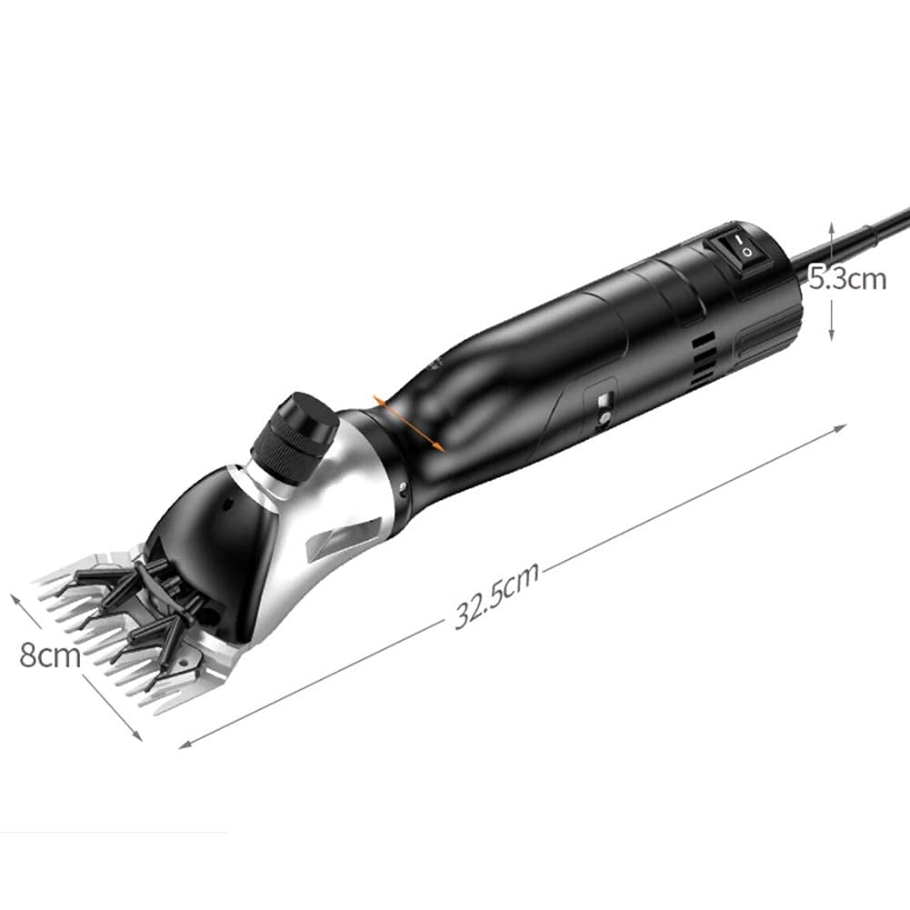 FAXIOAWA Tondeuse électrique pour bétail, Ciseaux de Rasage 1000 W, Ciseaux pour Animaux de Compagnie, réglage à 6 Vitesses US/UK/EU