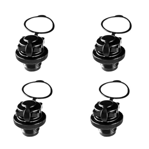 CRZQXOUR 4PCS Air Mattress Cap Replacement, Boston Valve Adapter