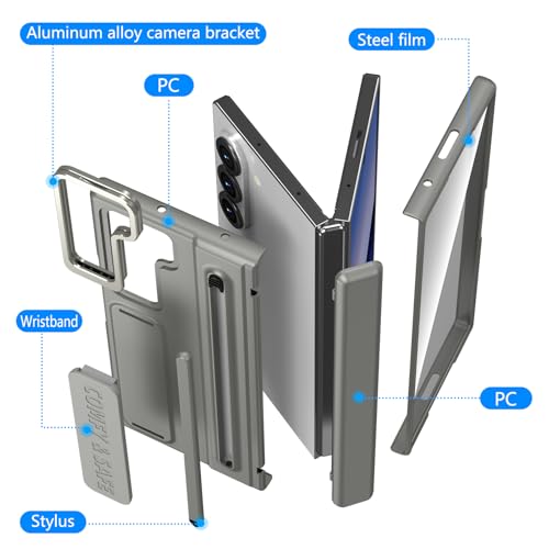 Coque Samsung Galaxy Z Fold5 protégeant l'écran avant et le stylet S Pen