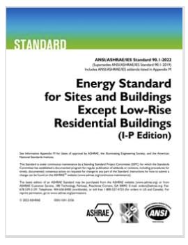 Cover of ASHRAE 90.1-2022 (I-P) Standard